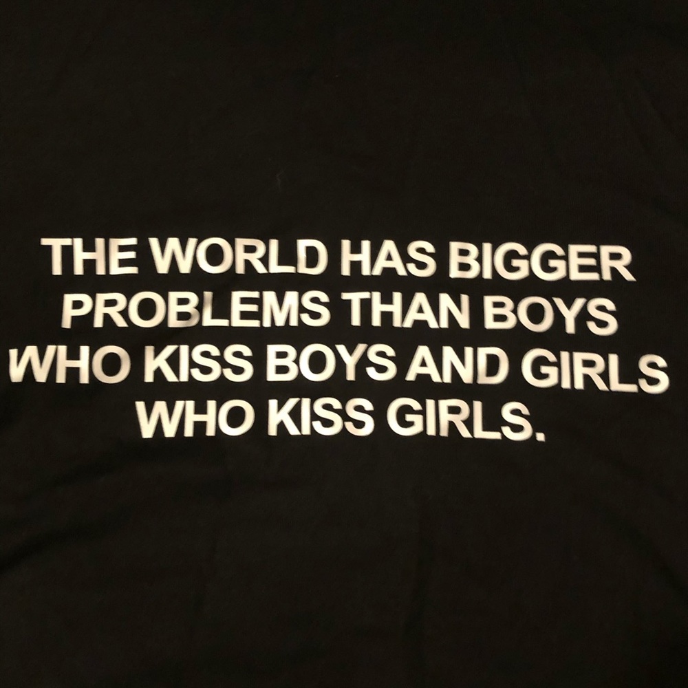 Cute LGBTQ+ black shirt from SHEIN.